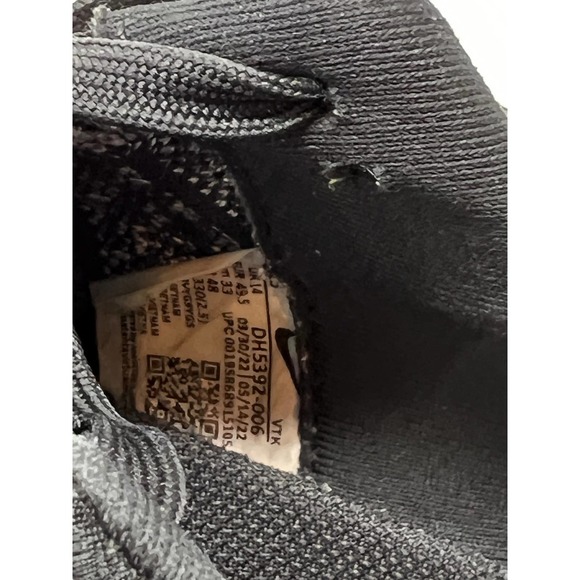 Nike React Infinity Run Flyknit FK 3 Black Smoke Grey Mens 15 - Picture 9 of 10